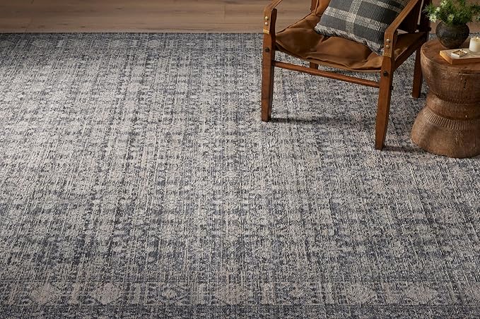 Loloi Amber Lewis Alie Collection ALE-03 Charcoal/Dove 2'-7'' x 7'-9'', .13'' Pile Height, Runner Rug