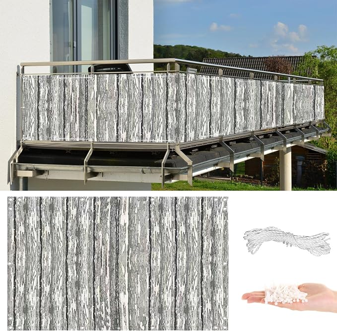 Privacy Screen Protector 6.6' x 6.6' UV Protection Weather Resistant Privacy