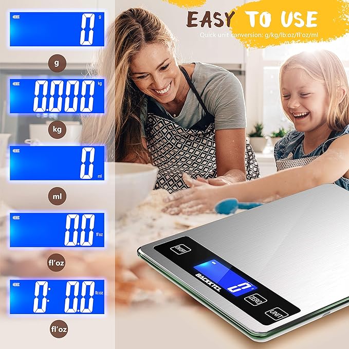 BACK KTCL''Cooking Master' 22lb Digital Kitchen Food Scale