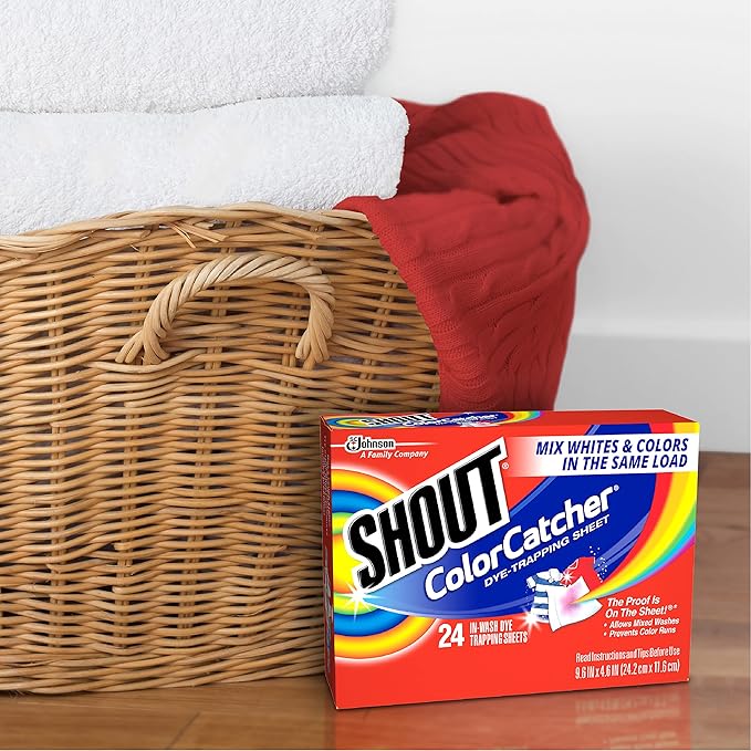 Shout Color Catcher Sheets for Laundry, Allow Mixed Washes, Prevents Color Runs and Maintains Original Clothing, 72 Count - Pack of 4 (288 Total Sheets)
