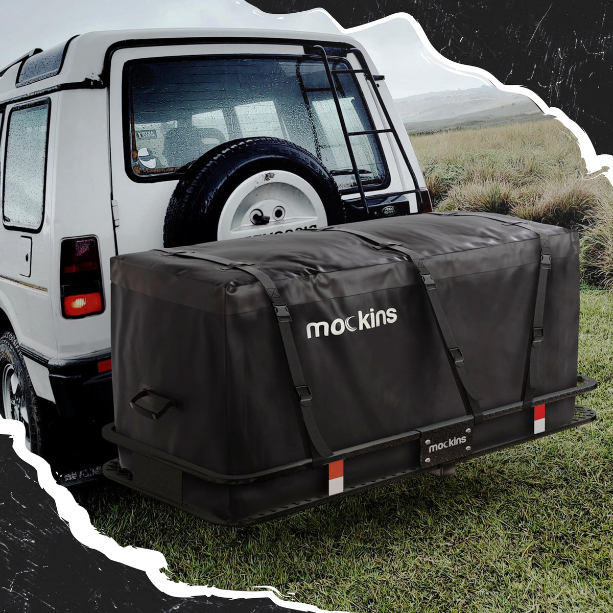 Mockins 25 Cu Ft XL Heavy Duty Trailer Hitch Cargo Carrier Bag All-Weather
