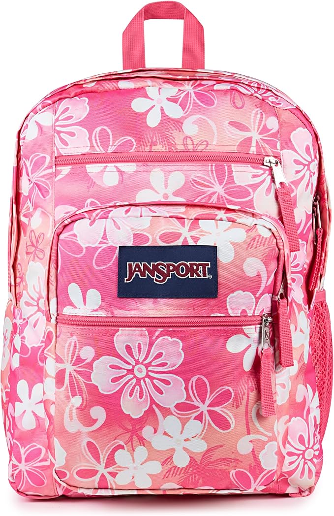 JanSport Laptop Backpack - Computer Bag with 2 Compartments, Ergonomic Shoulder Straps, 15” Laptop Sleeve, Haul Handle - Hiblisscus