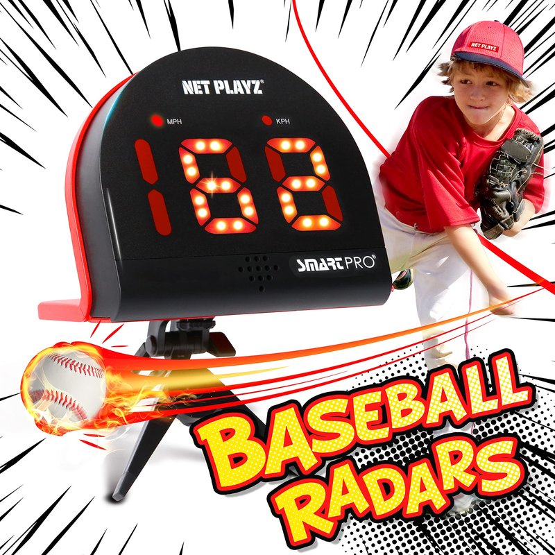 TGU Baseball Gifts, Radar Speed Guns (Hands-Free) Baseball Radar, Pitch Training Aids, High-Tech Gadget & Gear, Black (NIS022132024)