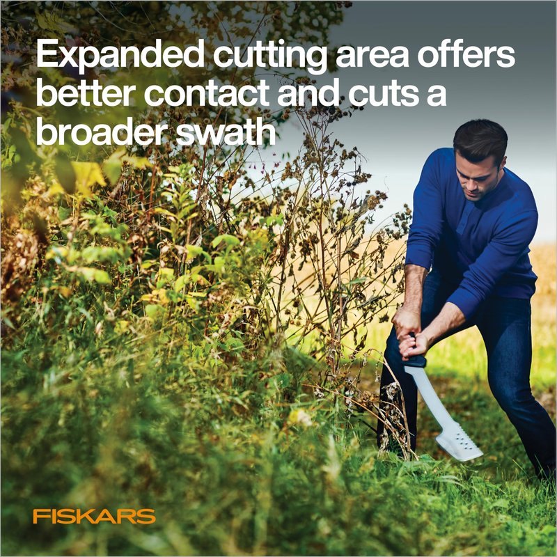 Fiskars Machete Knife, Machete For Cutting Trees, Heavy Duty, 18-Inch Bushcraft Axe Branch Cutter with Rust-Resistant and Low-Friction Blade Coating and Nylon Sheath