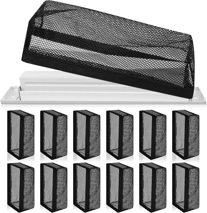 Zonon 12 Pcs 6 x 10 Inch Floor Register Cover Trap Vent Screen