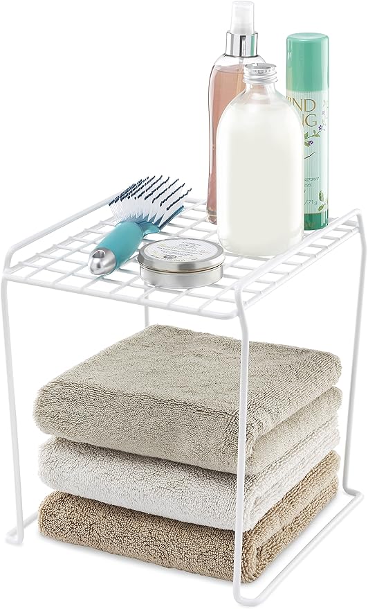 Whitmor Tall Stacking Shelf 12.88" White