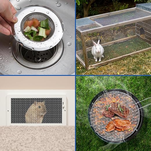 30 Mesh 304 Stainless Steel Mesh Screen, 15.7'' x 142'' Wire Screen Mesh