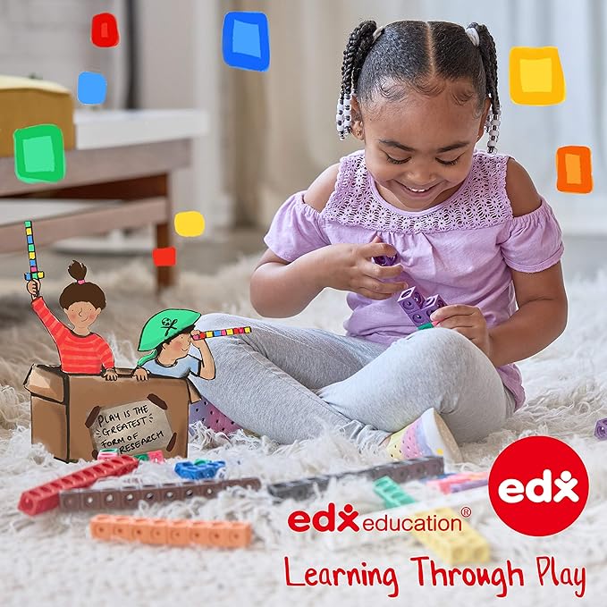 edxeducation Green-n-Learn Linking Cubes - Set of 100