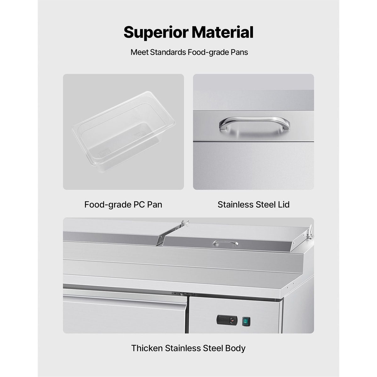 93"W Commercial Refrigerator, Pizza Prep Refrigerated Table, 20" Wide Countertop Food Prep Worktable, 30.8 Cu.Ft Single Door Salad Prep Fridge, 12 Pans Pizza Make Worktop with Cutting Board