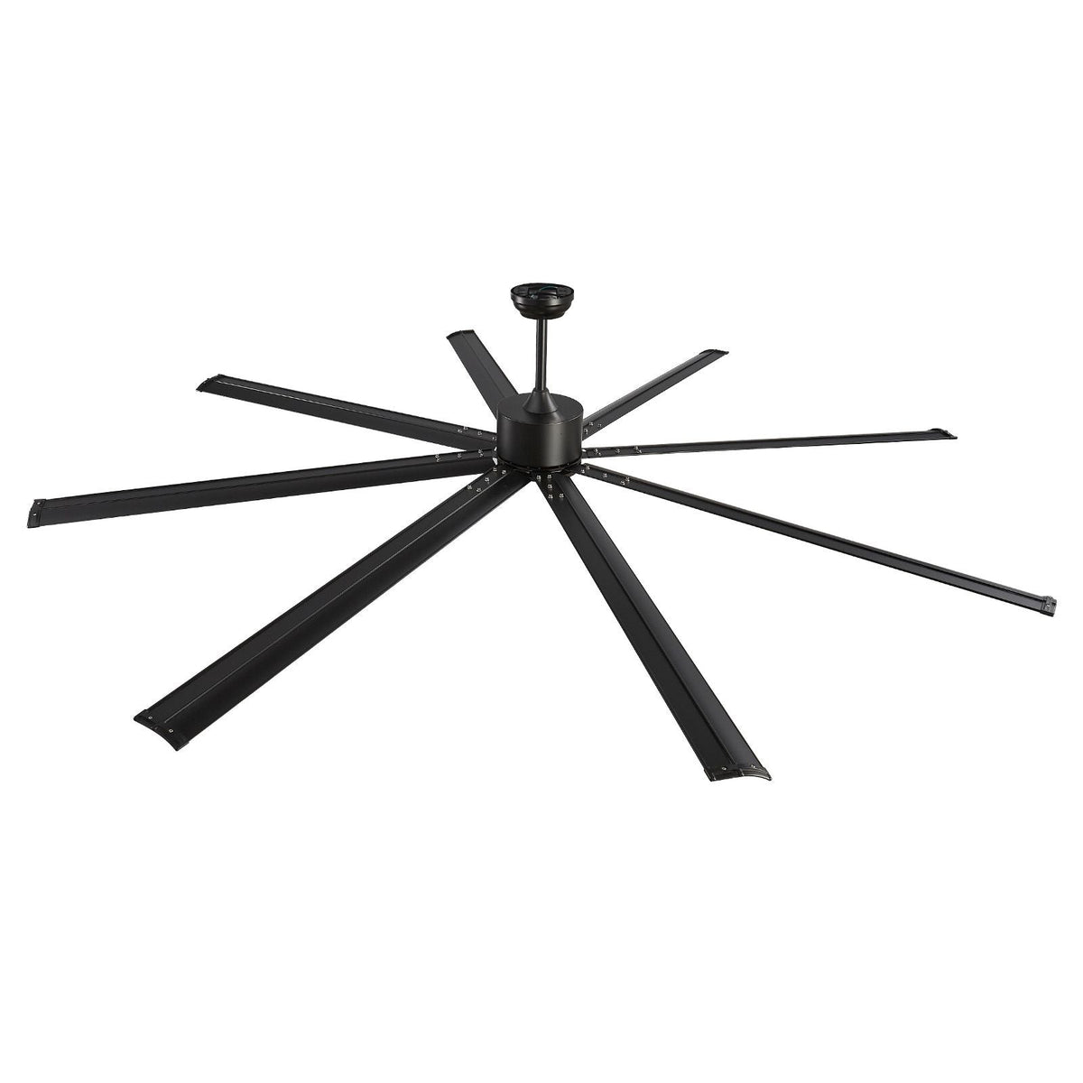 96 In Ceiling Fan without Light, 6-Speed Remote Control, Aluminum 8-Blade, Reversible DC Motor, Modern Low Profile Flush Mount Exterior Fan for Bedroom, Living Room, Patio, Indoor/Outdoor, Black