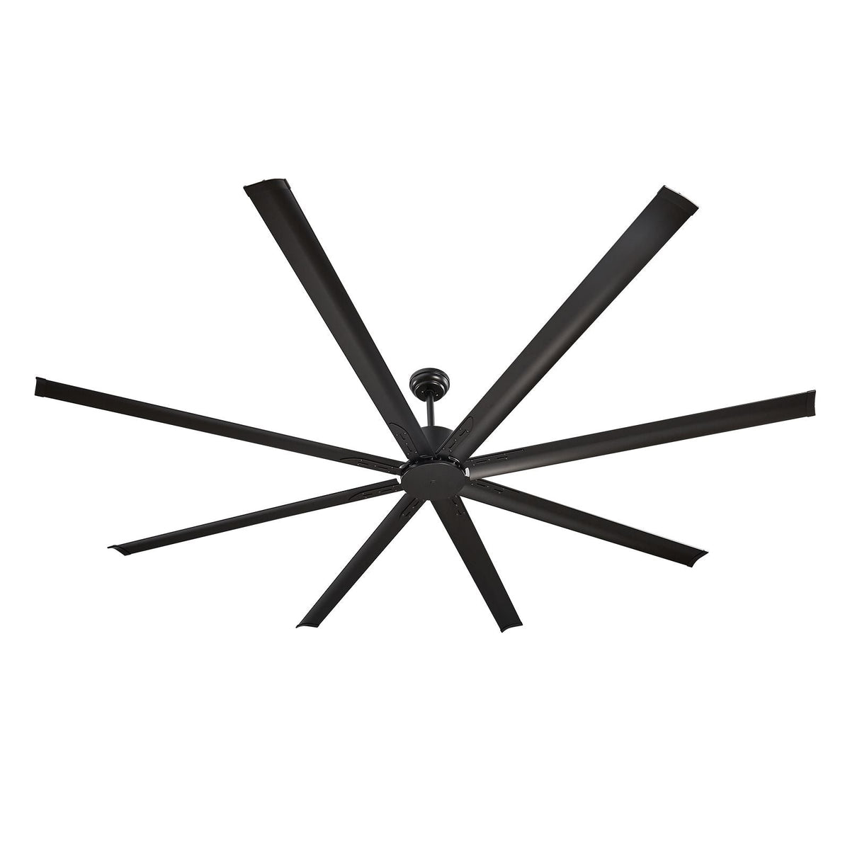 96 In Ceiling Fan without Light, 6-Speed Remote Control, Aluminum 8-Blade, Reversible DC Motor, Modern Low Profile Flush Mount Exterior Fan for Bedroom, Living Room, Patio, Indoor/Outdoor, Black