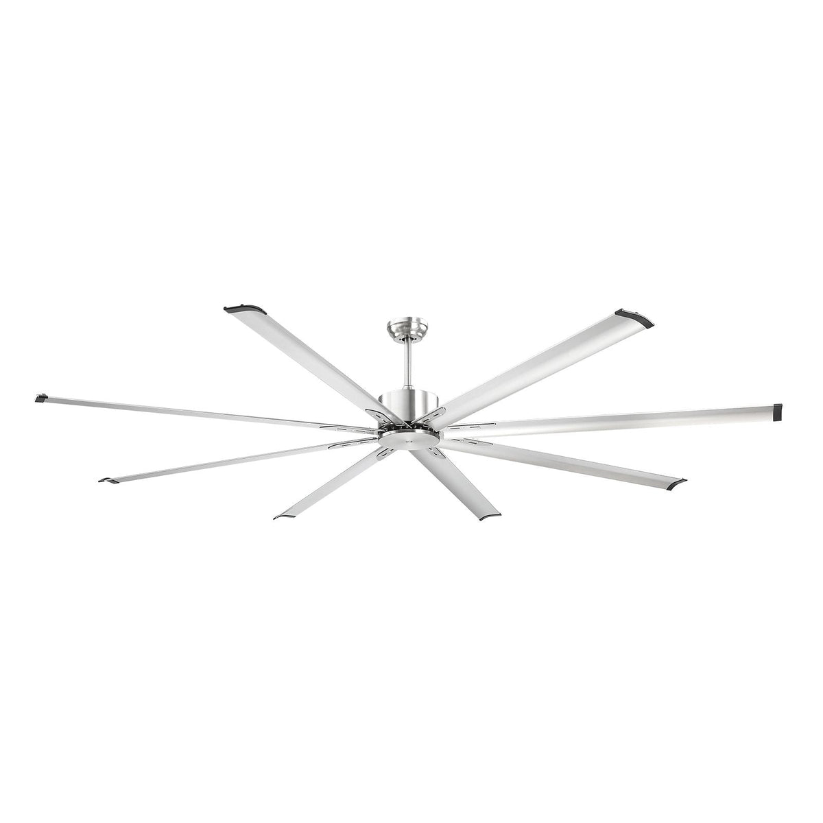 96 In Ceiling Fan without Light, 6-Speed Remote Control, Aluminum 8-Blade, Reversible DC Motor, Modern Low Profile Flush Mount Fan for Bedroom, Living Room, Patio, Indoor/Outdoor, Brushed Nickel