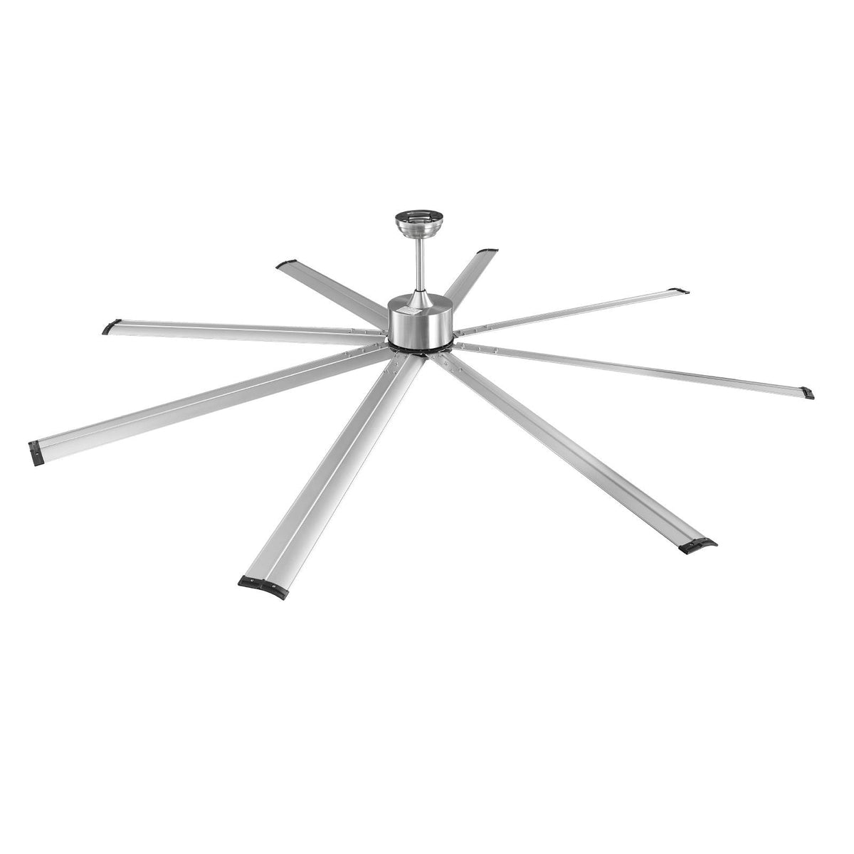 96 In Ceiling Fan without Light, 6-Speed Remote Control, Aluminum 8-Blade, Reversible DC Motor, Modern Low Profile Flush Mount Fan for Bedroom, Living Room, Patio, Indoor/Outdoor, Brushed Nickel