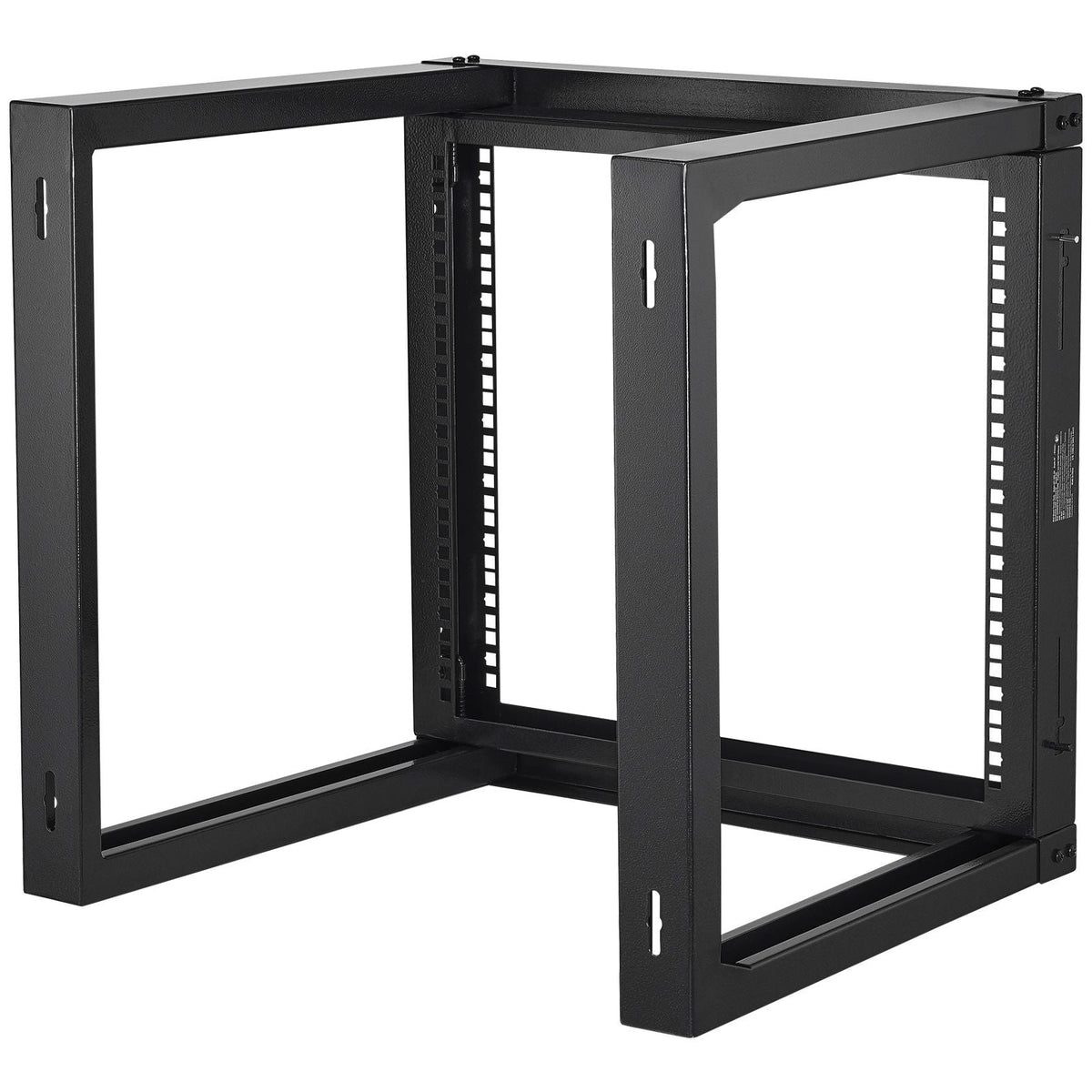 9U Wall Mount Rack, 150 lbs/68.04 kg Max Load Capacity, Open Frame Server Network Rack with Cage Nuts Screws, Carbon Steel 20.9 x 17.7 x 20.5" for 19"/482.6 mm AV & Server IT Equipment, Black