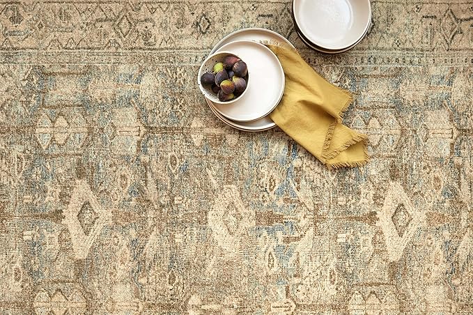 Loloi Margot Collection MAT-04 Antique/Sage 2'-6" x 11'-6" Runner Rug feat. CloudPile, No-Shed Easy Clean Large Patterned Area Rug for Living Room, Bedroom, Dining Area