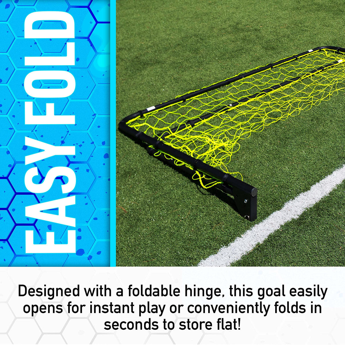 Franklin Sports Black Folding Soccer Goal - 4' x 6'
