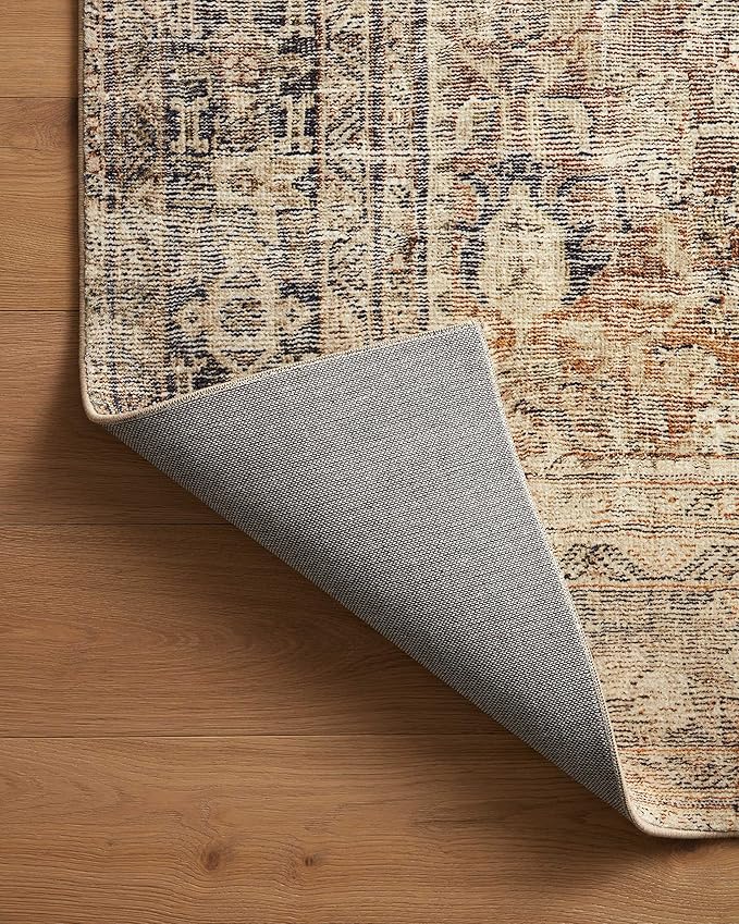 Loloi Amber Lewis Morgan Collection MOG-01 Sunset/Ink 5'-0" x 7'-0" 38" Thick Area Rug feat. CloudPile, Neutral, Room Décor, Vintage Inspired, Livingroom, Bedroom, Dining Area