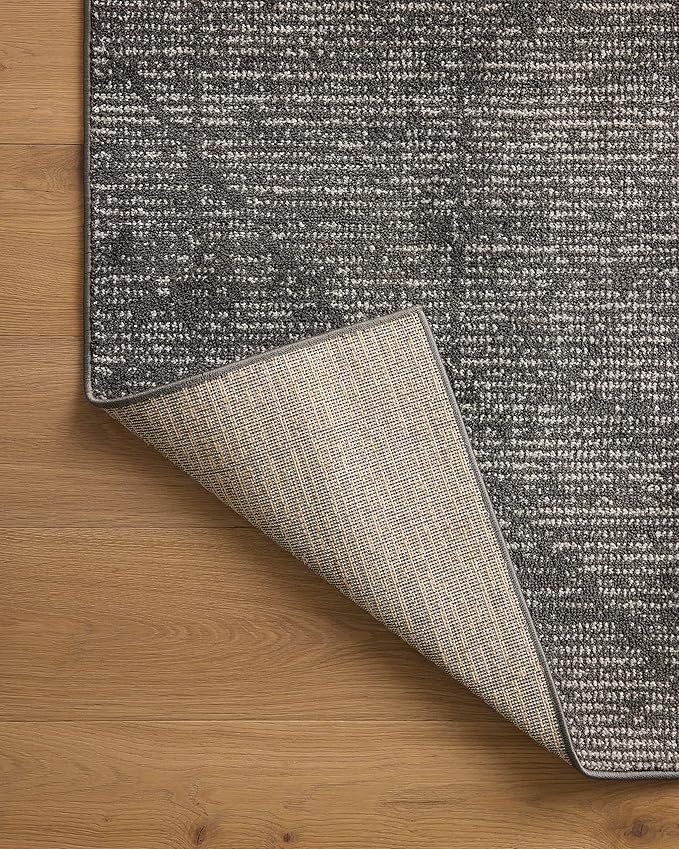 Loloi Kamala Collection KAM-06 Charcoal/Ivory 9'-2" x 13' Area Rug