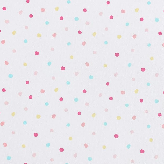 Laura Ashley Kids - Full Sheets, Soft Wrinkle-Resistant Toddler Bedding Set, Fun & Whimsical Bedroom Decor, Ideal Girl Room Essentials (Confetti Pink, Full)