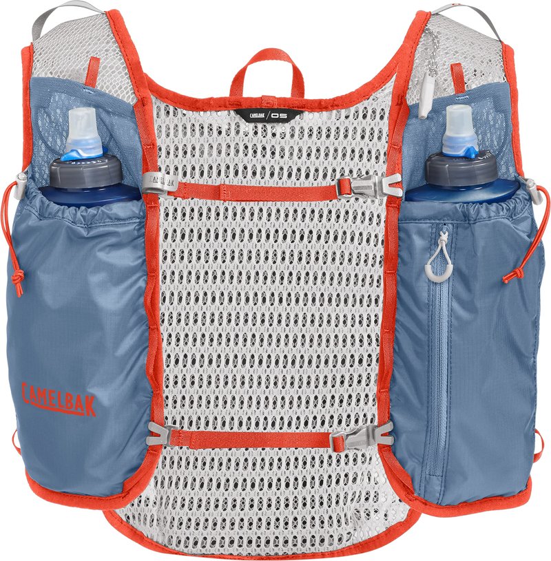 CamelBak Trail Run Hydration Vest with 34oz Capacity, Lightweight Breathable Design and Storage for Trail Running and Training, Black/Safety Yellow 2.0