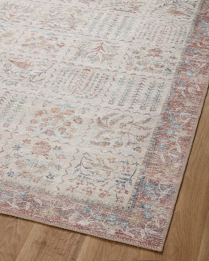 Loloi Rifle Paper Co. Maison Collection MAO-08 Cream 3'-9" x 5'-6", .19" Pile Height, Accent Rug