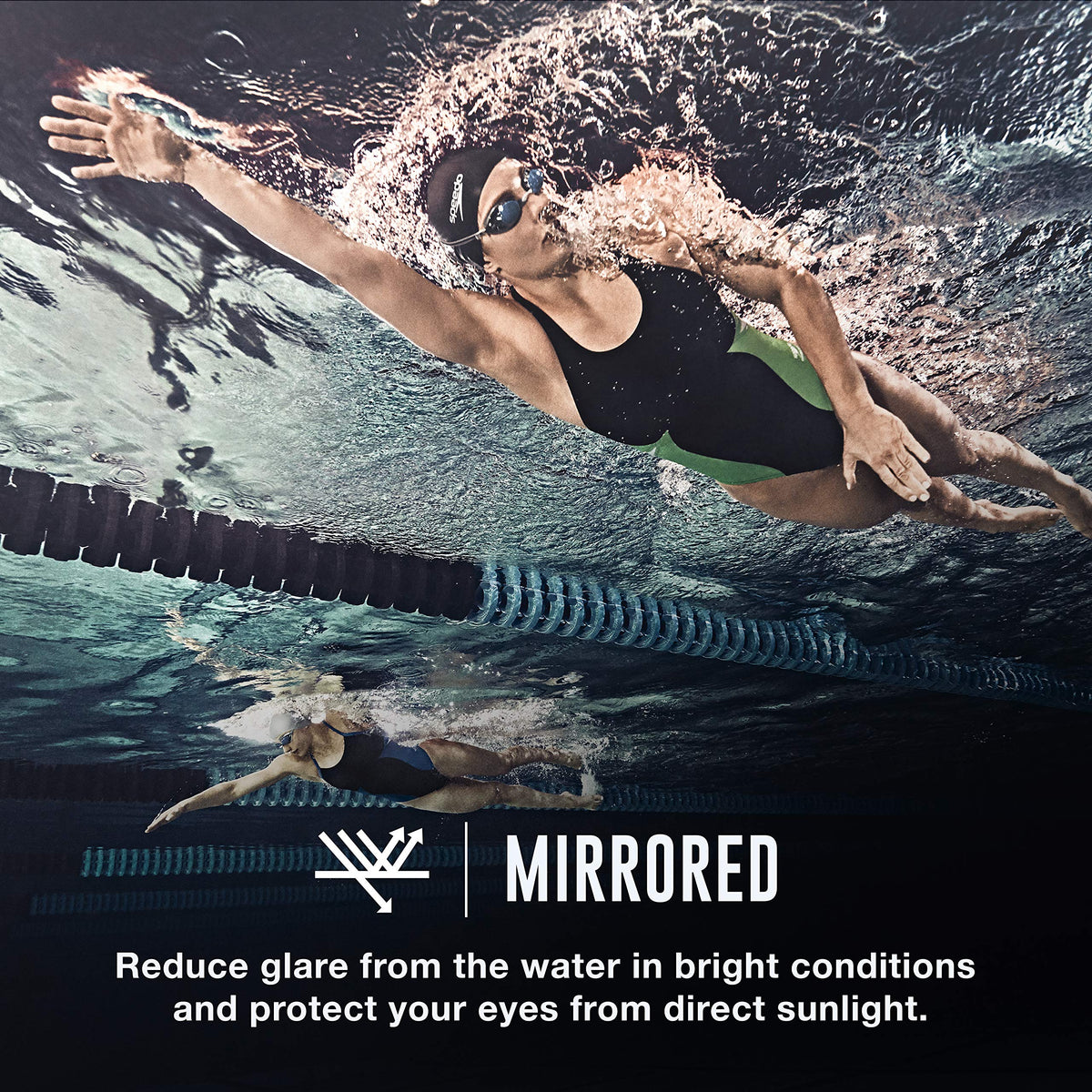 Speedo Women's Swim Goggles Mirrored Vanquisher