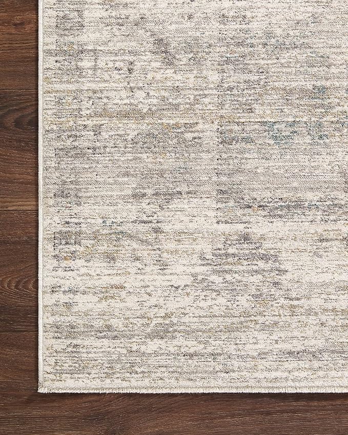 Loloi Magnolia Home by Joanna Gaines Millie Collection MIE-01 Silver/Dove 2'-7" x 10'-0", .25" Pile Height, Runner Rug