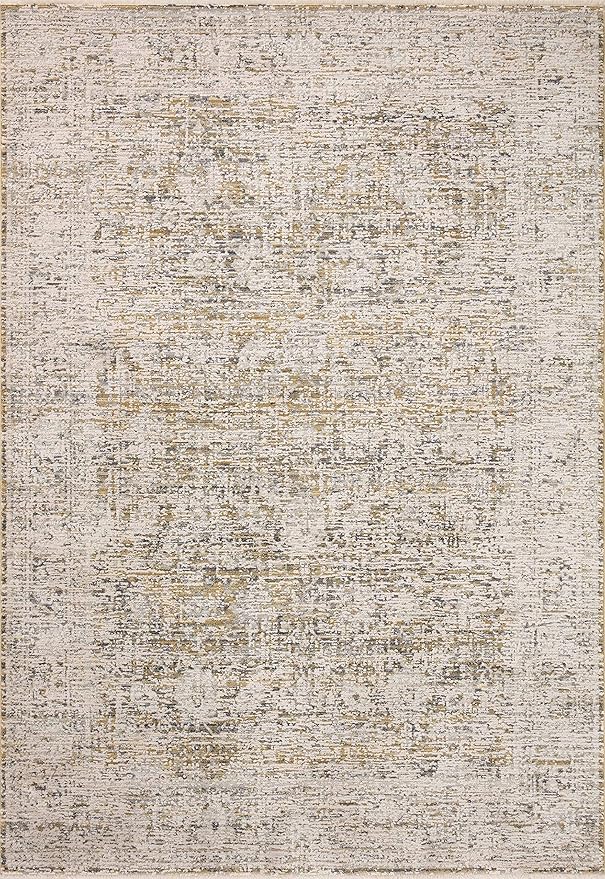 Loloi Amber Lewis Alie Collection ALE-05 Gold/Beige 2'-7'' x 12'-0'', .13'' Pile Height, Runner Rug