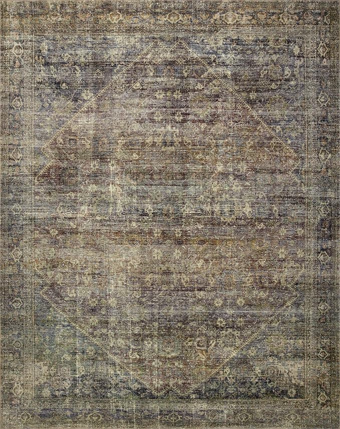 Loloi Amber Lewis Morgan Collection MOG-05 Spice/Lagoon 11'-6" x 14'-6" 38" Thick Area Rug feat. CloudPile Neutral, Room Décor, Vintage Inspired, Livingroom, Bedroom, Dining Area