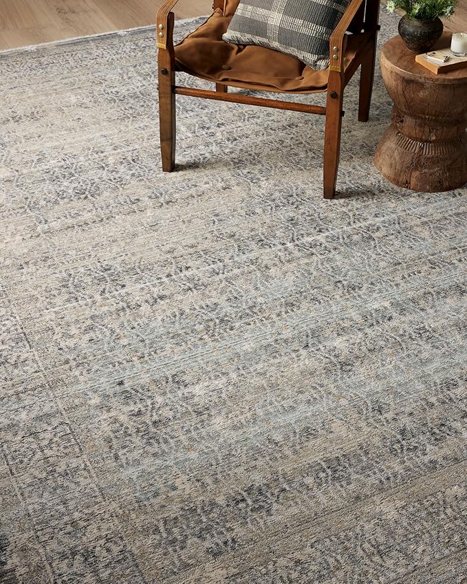 Loloi Amber Lewis Alie Collection ALE-04 Sky/Stone 11'-6'' x 15'-7'', .13'' Pile Height, Area Rug