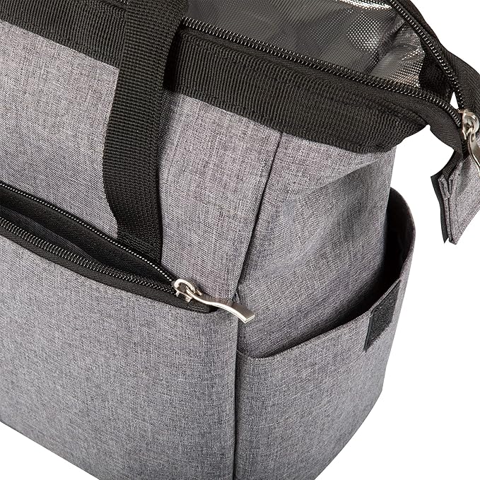 PICNIC TIME Star Wars Mandalorian Grogu On The Go Lunch Bag, Soft Cooler Lunch Box, Insulated Lunch Bag, (Heathered Gray)
