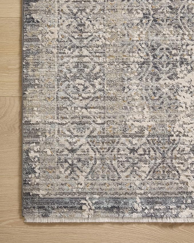 Loloi Amber Lewis Alie Collection ALE-04 Sky/Stone 2'-3'' x 3'-10'', .13'' Pile Height, Accent Rug