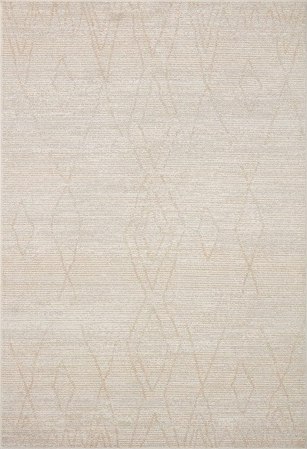 Loloi Kamala Collection KAM-03 Natural/Mist 6'-7" x 9'-6" Area Rug