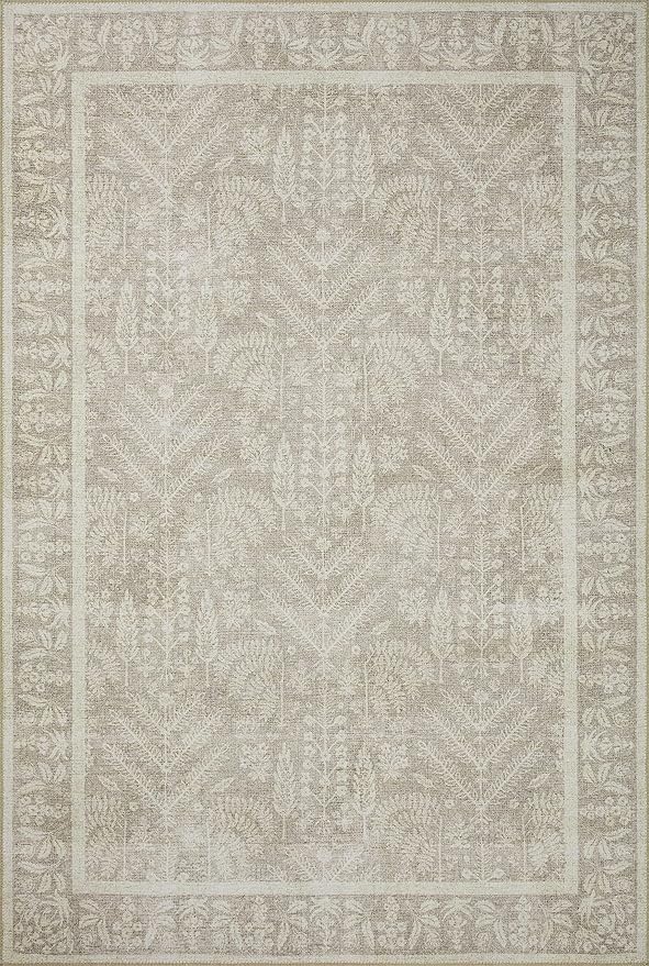 Loloi Rifle Paper Co. Maison Collection MAO-02 Bough Natural 2'-6" x 9'-6", .19" Pile Height, Runner Rug
