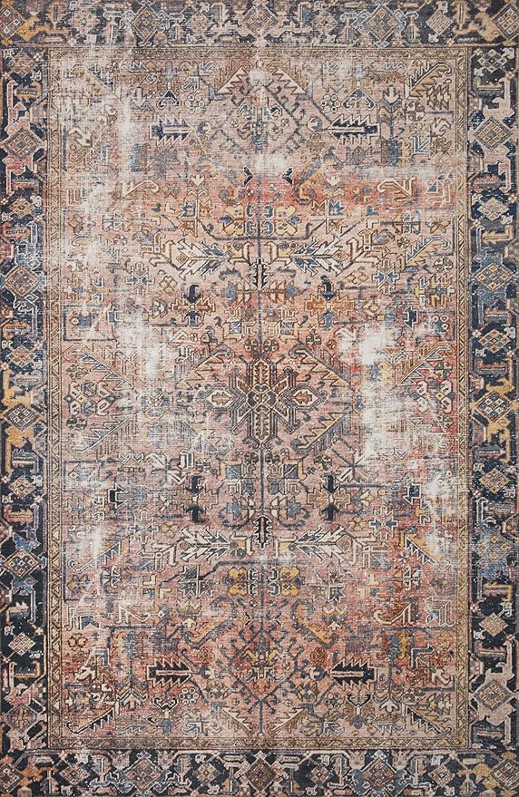 Loloi Chris Loves Julia Jules Collection JUL-02 Terracotta/Multi 2'-0'' x 5'-0'', .13" Pile Height, Accent Rug