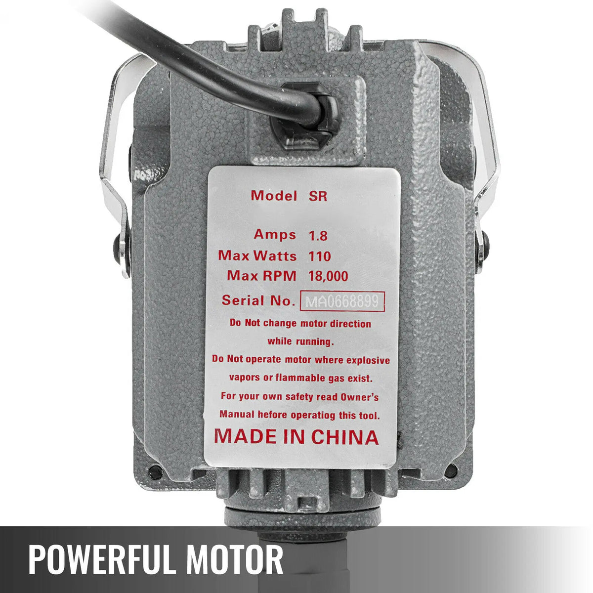 230W S-R Flex Shaft Mill w/ Foot Pedal 6.5mm Chuck Hanging Flexible Jewelry Polishing Machine Rotary Stone Carving Tool