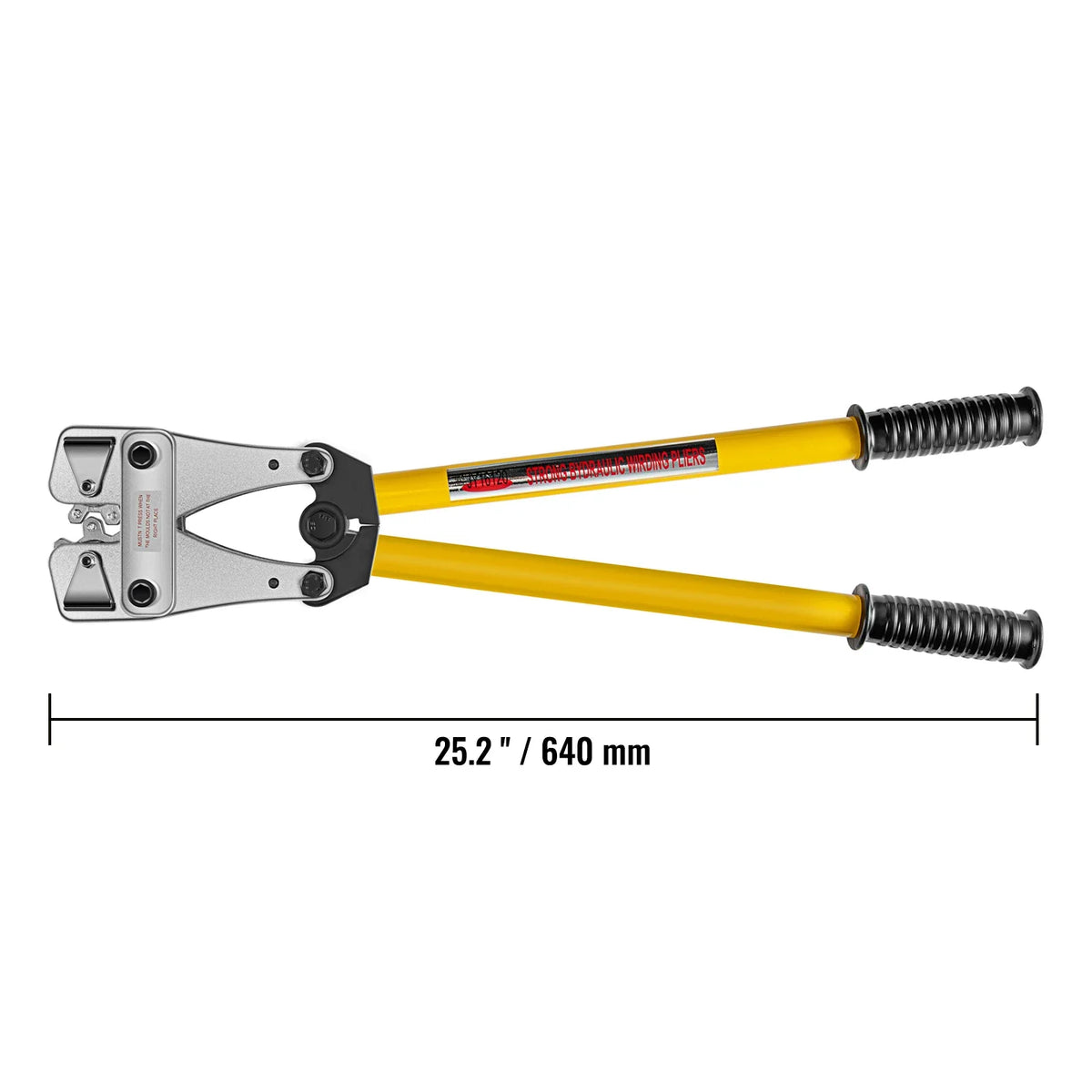 Hex Connector Crimping Plier 10-120mm2 Battery Cable Lug Terminal Crimper Non-Welding Standard Electrical Connection Tool