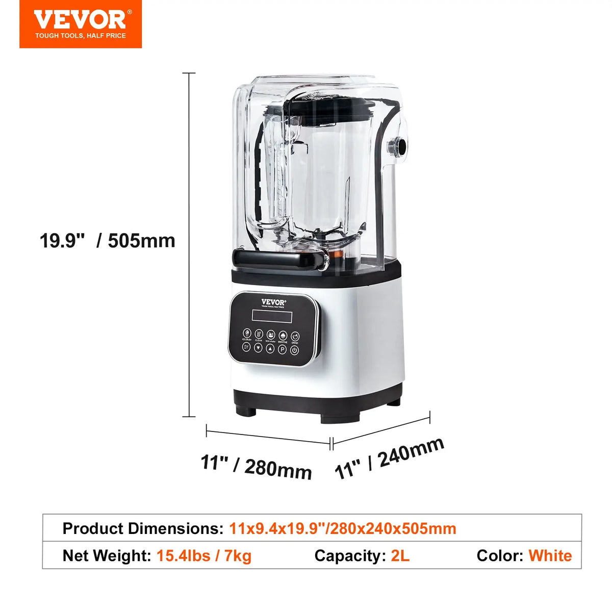 Professional Blenders, Commercial Stainless Steel 9 Speed & 5 Functions Blender for Shakes Smoothies Peree and Crush Ice