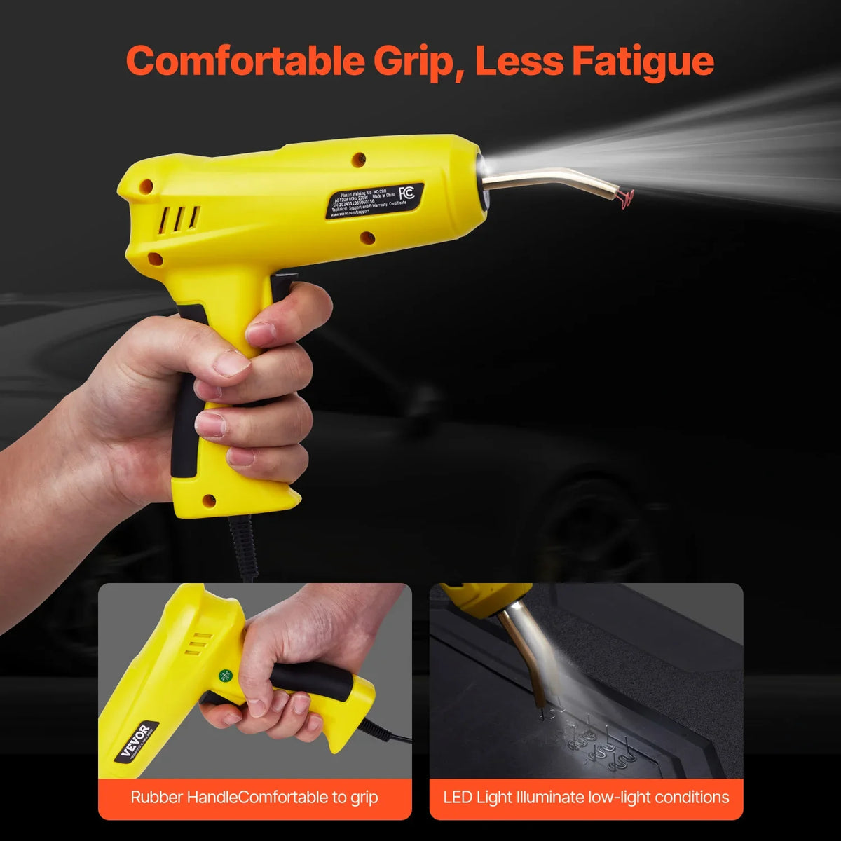 Plastic Welding Kit 220W Plastic Welder Gun with 800/1200 PCS Hot Staples Professional Hot Staple Welding Gun for Repair