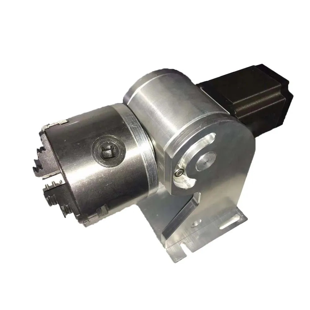 3 Claws Rotary Axis for Fiber Laser Marking Machine 80mm Max Rotation Axis for Fiber Laser Nameplate Engraver