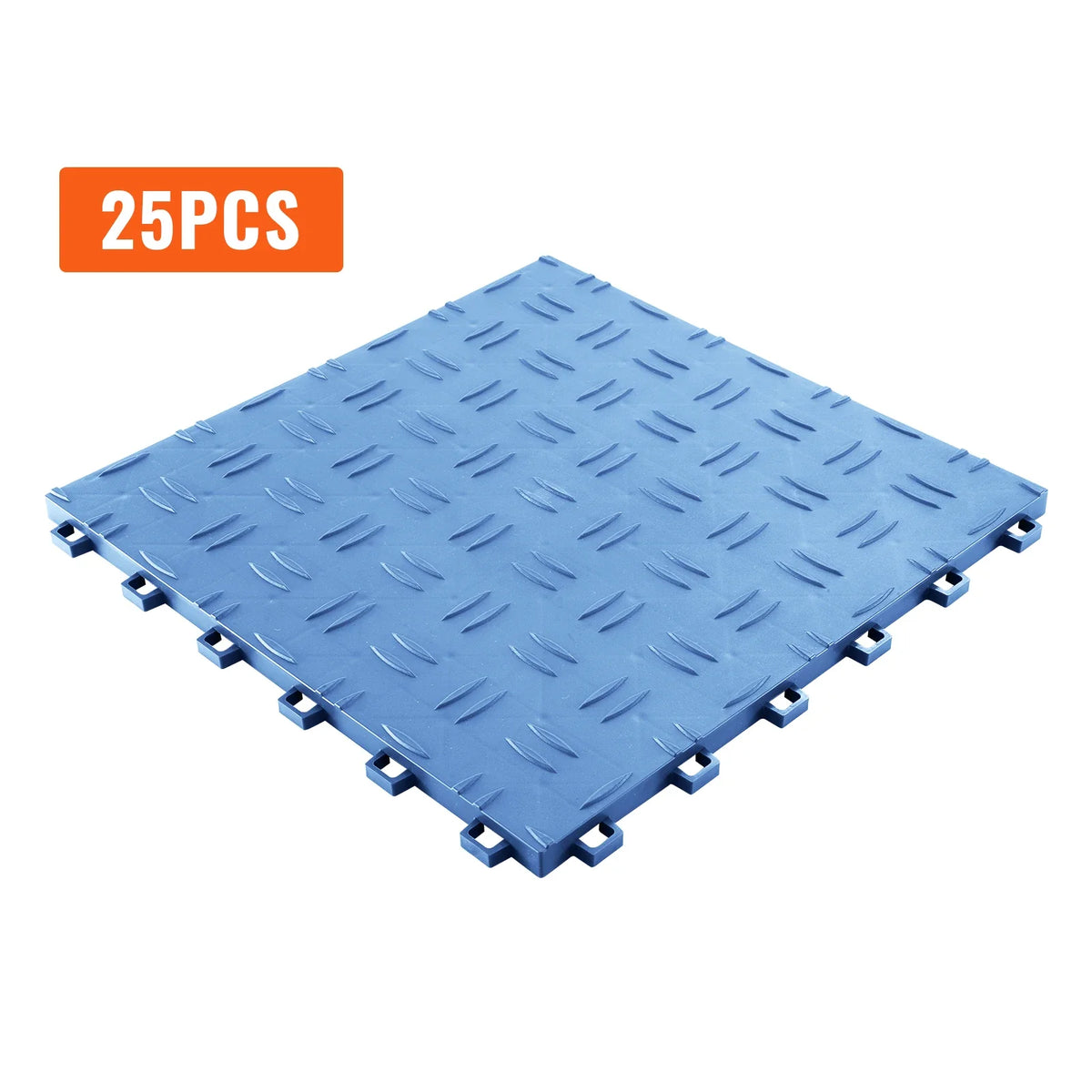 12 x 12 x 0.53 inch 25/50 Pack Non-Slip Double-Sided Texture Garage Flooring Tiles for Garages Basements Repair Shops