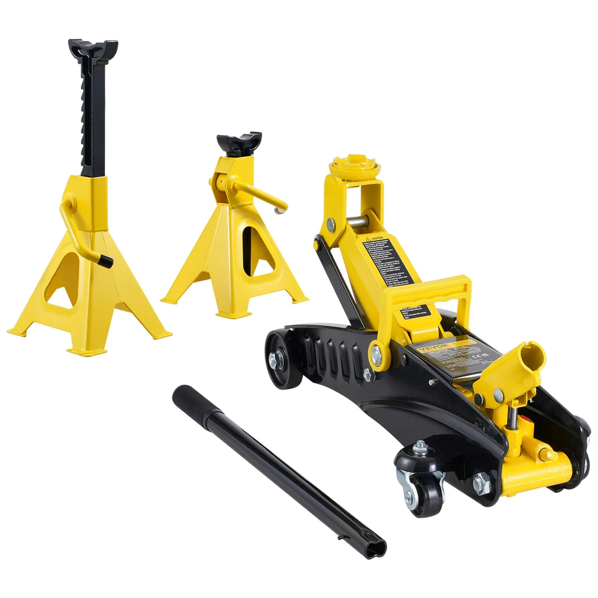 Low Profile Floor Jack 2 Ton  Heavy Duty Iron Hydraulic Racing Floor Jack,  4.6"-12.8" Height Lifting Range
