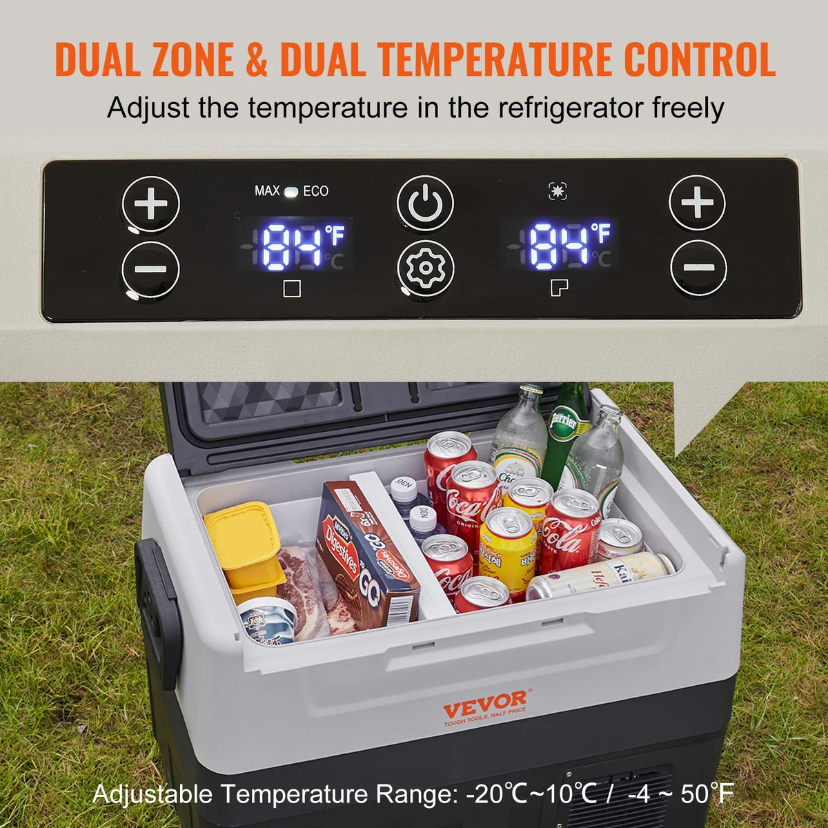 35L 45L 55L Car Refrigerator Mini Fridge Freezer Portable Compressor Cooler Ice Box Keep Cool for Camping Travelling