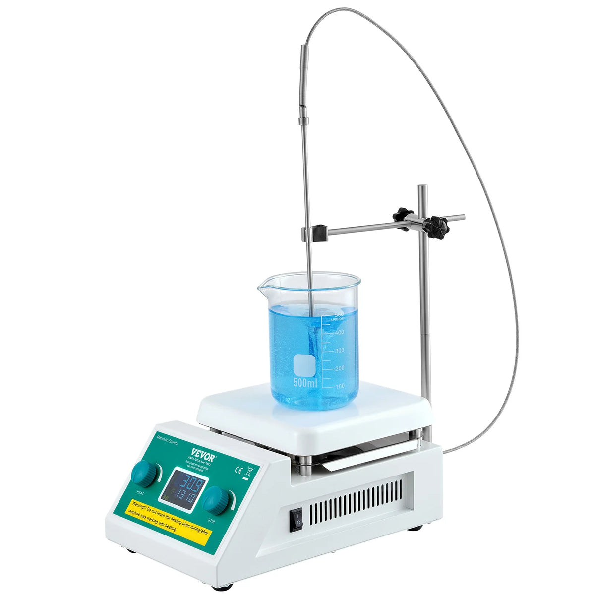 Magnetic Stirrer Hot Plate, Max 572°F/300°C, 0-2000 RPM Hot Plate w/Magnetic Stirrer,2000mL Hot Plate Stirrer w/LED Screen