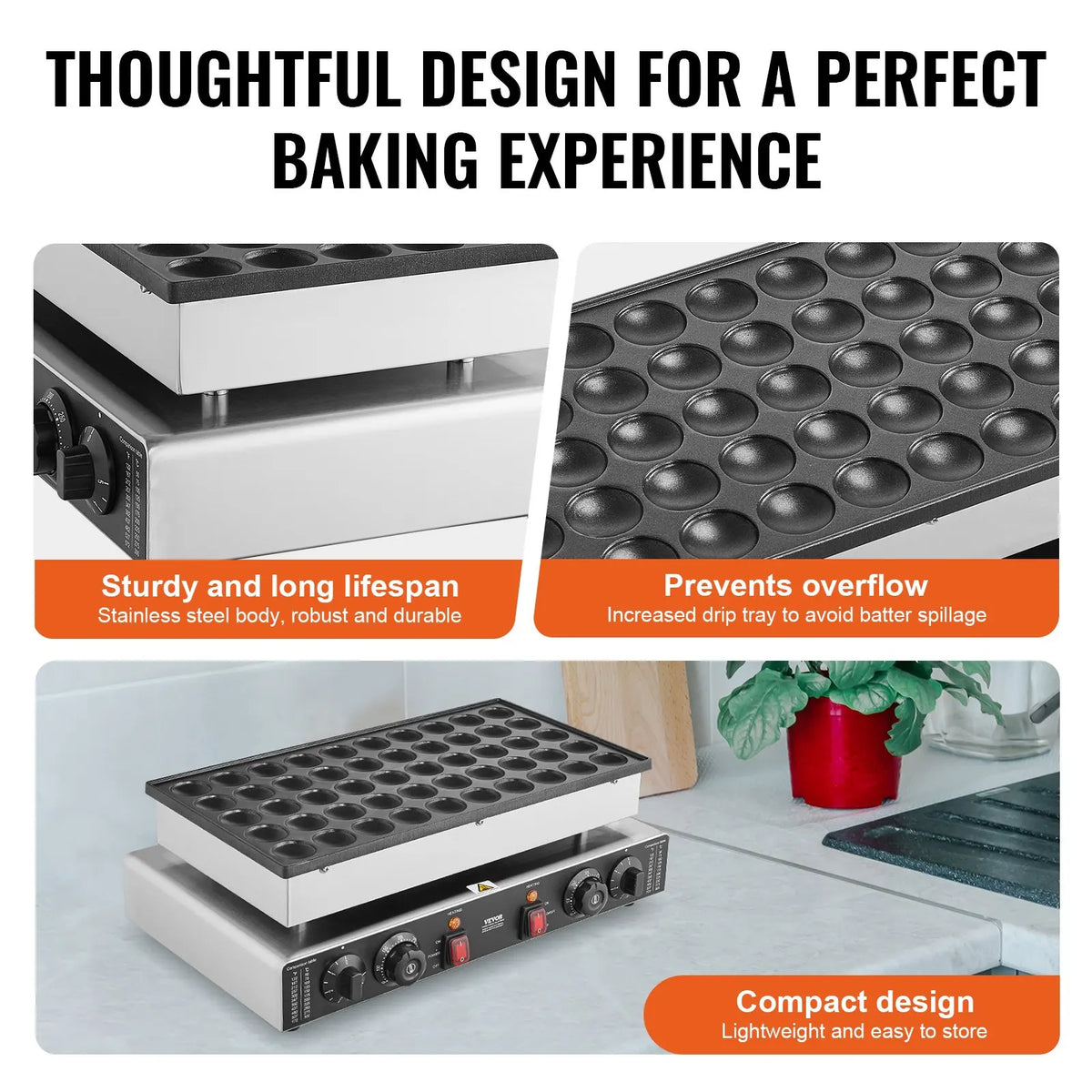 Nonstick Electric Waffle Maker Mini Dutch Pancake Baker Waffreras Kitchen Home Appliance Snack Gaufriers Crepe Machine