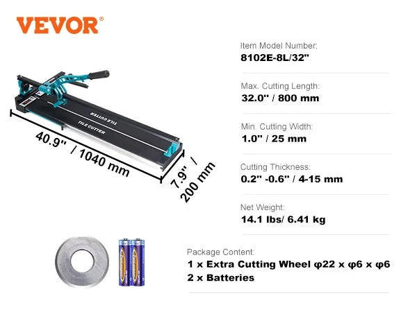 Floor Tile Cutter Porcelain Ceramic Tile Cutter With Infrared Positioning Durable Single Rails Tile Cutters fit Beginner
