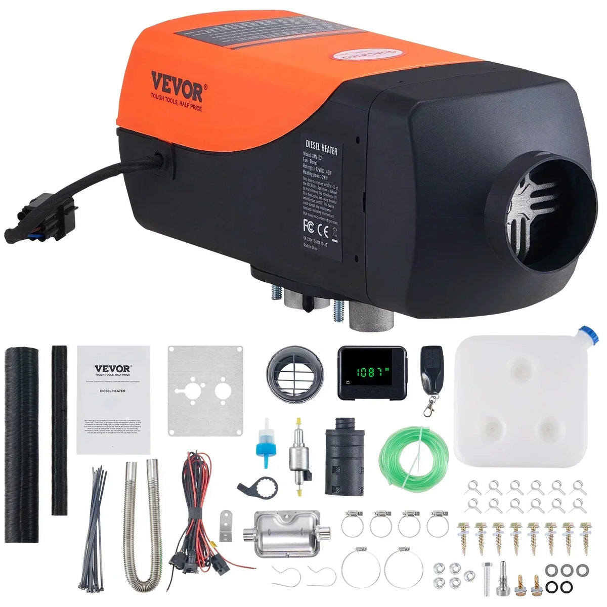 Car Heater Air Diesel Parking Heater 12V 2/5/8KW  LCD Switch Silencer Truck Boat Autos Portable Heat Installation