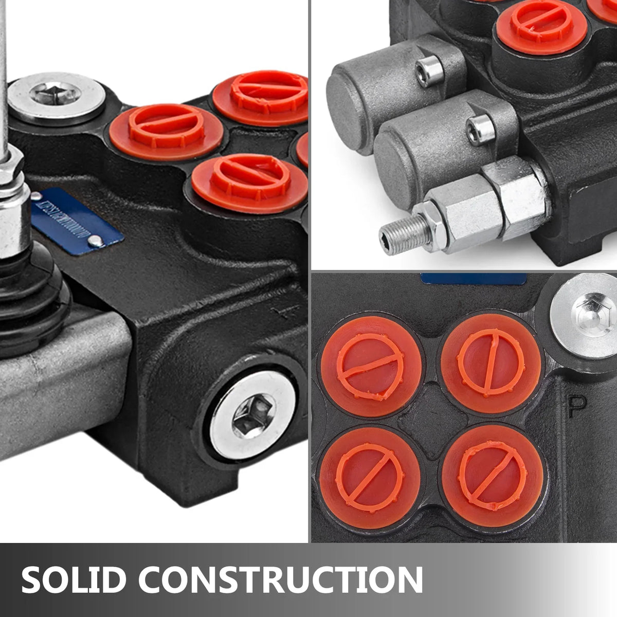 2/3 Spool Hydraulic Directional Control Valve 11gpm Hydraulic Control Valve Double Acting for Tractors Loaders Tanks