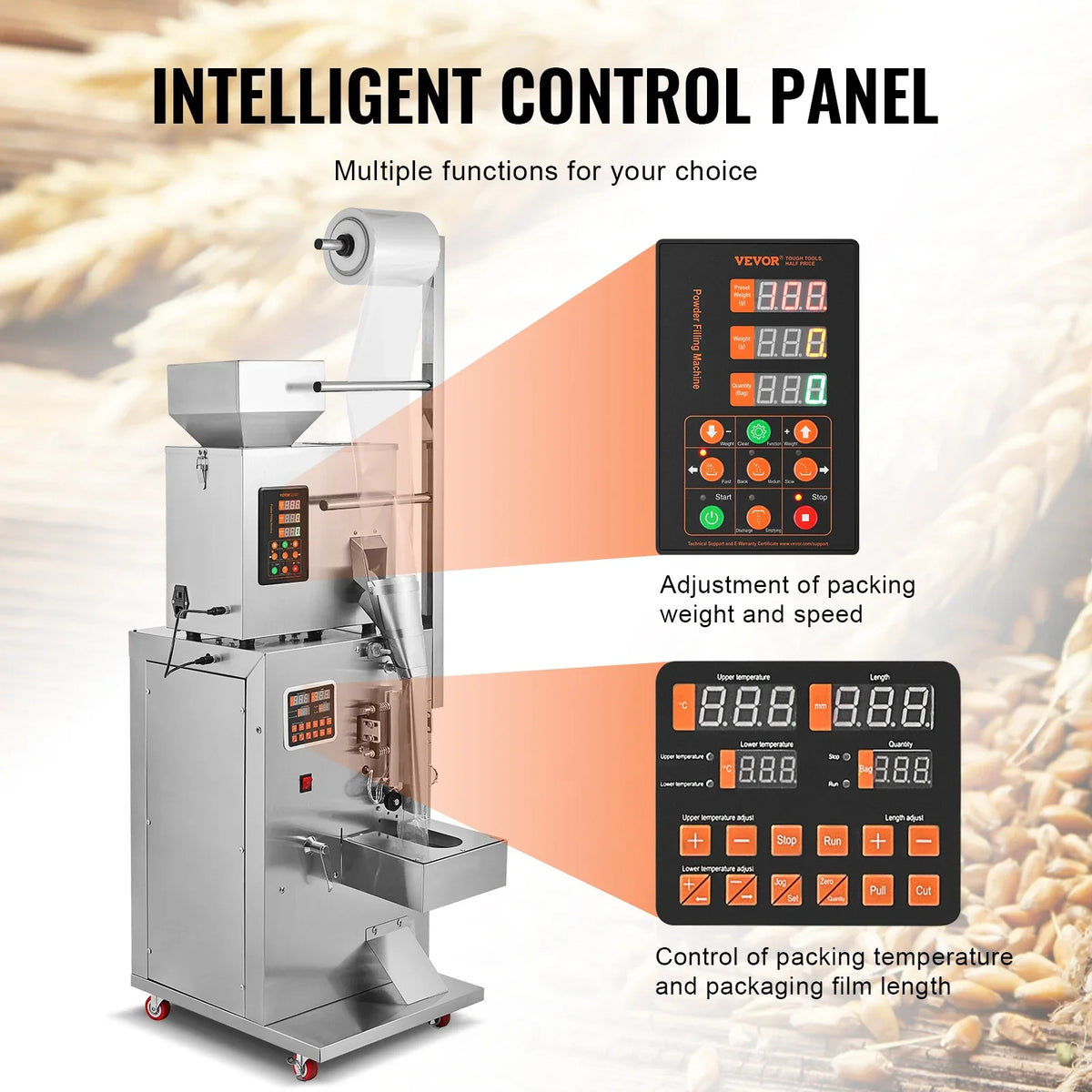 Automatic Particle Packaging Machine,1-100g,Multi-Function Pouch Powder Sachet Weighting Filling Packing Machine for Seeds