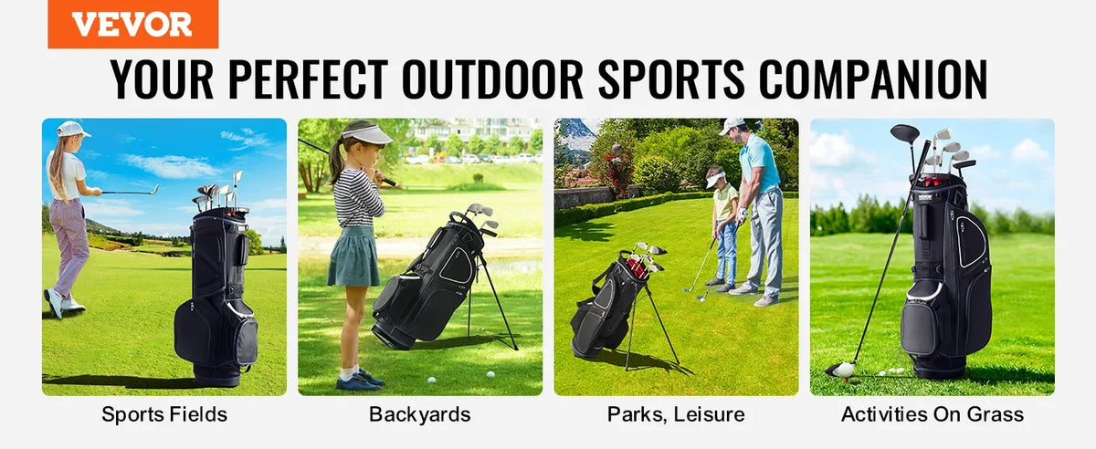 Golf Cart Bag with 14 Way Organizer Divider Top Pockets Premium Cart Bag Durable Golf Bags with Handles & Dust Cover
